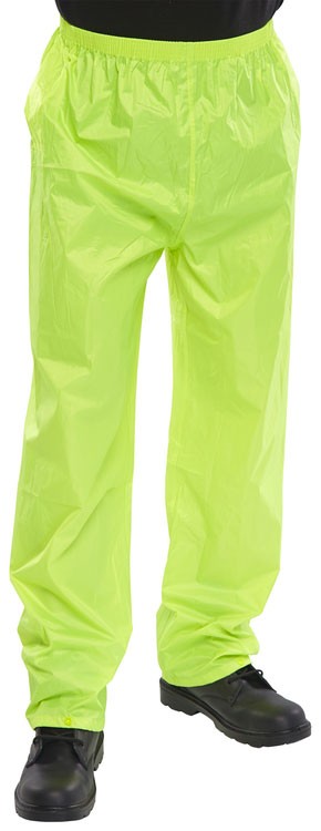 Beeswift Nylon Trousers Saturn Yellow Size M