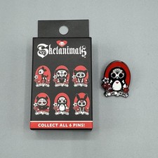 Skelanimals Day Of The Dead Portrait Blind Enamel Pin New Open Box- PEN PENGUIN
