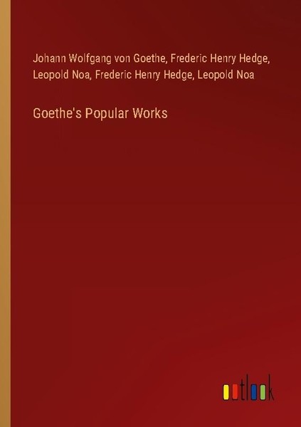 Goethe's Popular Works Frederic Henry Hedge-image