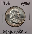 1958 Franklin Half Dollar AU/BU