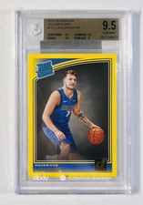 2018 PANINI DONRUSS YELLOW FLOOD #177 LUKA DONCIC RC BGS 9.5 w/3 9.5s of 10 Sub
