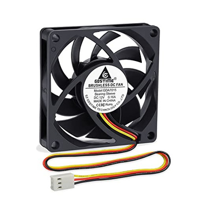 GDSTIME 12V Computer Lüfter 70mm CPU Lüfter 70 x 15mm CPU Kühler 7CM PC Lüfter 3 Pin Lüfter