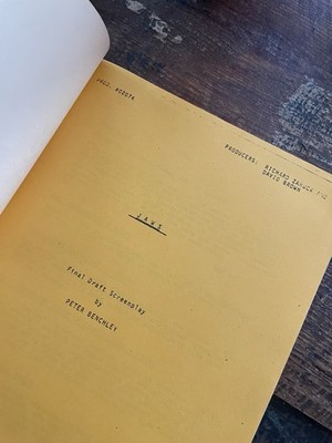 JAWS Peter  Benchley's 1974 Draft of the screenplay - Photocopy of RARE SCRIPT