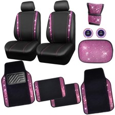 Car Pass Bling Rhinestone Car Seat Covers Leather Shining Diamond Pink Car Pass Bling Rhinestone Car Seat Covers Leather Shining Diamond Pink