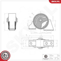 Esen SKV Motorlager Lagerung Motor Hinten FüR Nissan Almera II Hatchback 1.5