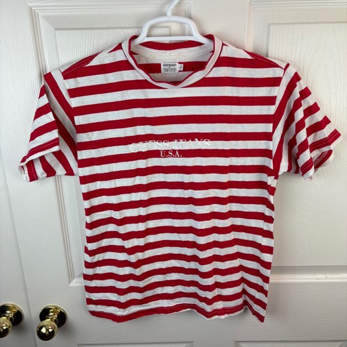 Guess Short Sleeve Basic Mosaic Tri Logo Tee Camicia, Pesca Dolce, M Uomo