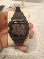Casio W-800H Digital Watch Illuminator, WR100M, 10-Year Battery, GR8 Cond