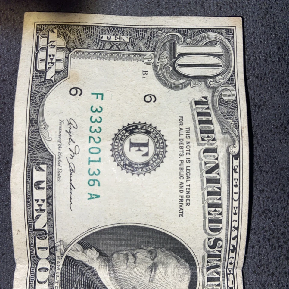 Ten Dollar 1981VINTAGE Bank Note - Image 3 of 4