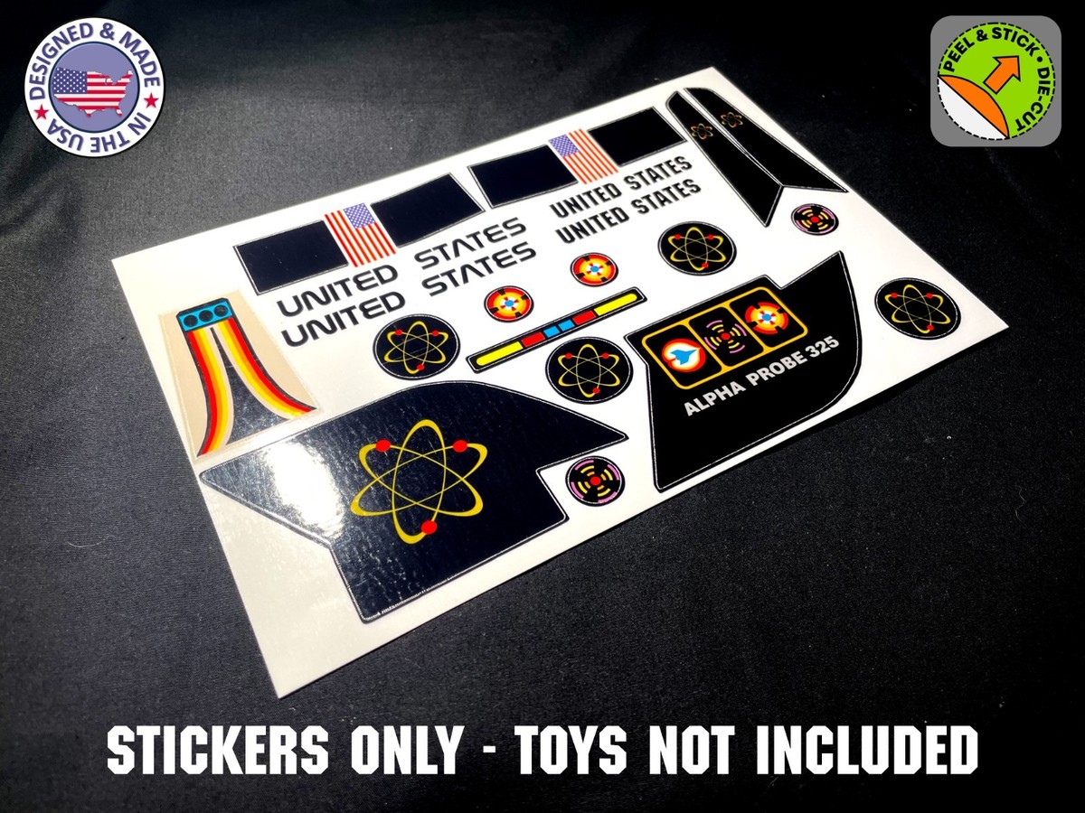 20 STICKERS for 1979 Space Shuttle Fisher Price 325 Alpha Probe | eBay