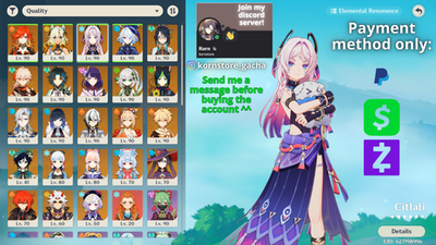 #ad Genshin Impact AR 60 America Arlecchino C1 Citlali C1 Yoimiya C1 Mavuika $280.00