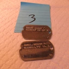 VINTAGE WW2 ERA US MILITARY  DOG TAGS GEORGE BANKS
