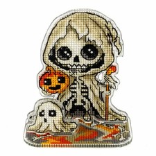 DIY Plastic Cross-stitch embroidery kit Skeleton And The Ghost Halloween Craft