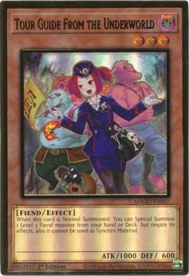 x3 Tour Guide From the Underworld (Alternate Art) - MAGO-EN007 - Premium Gold Ra