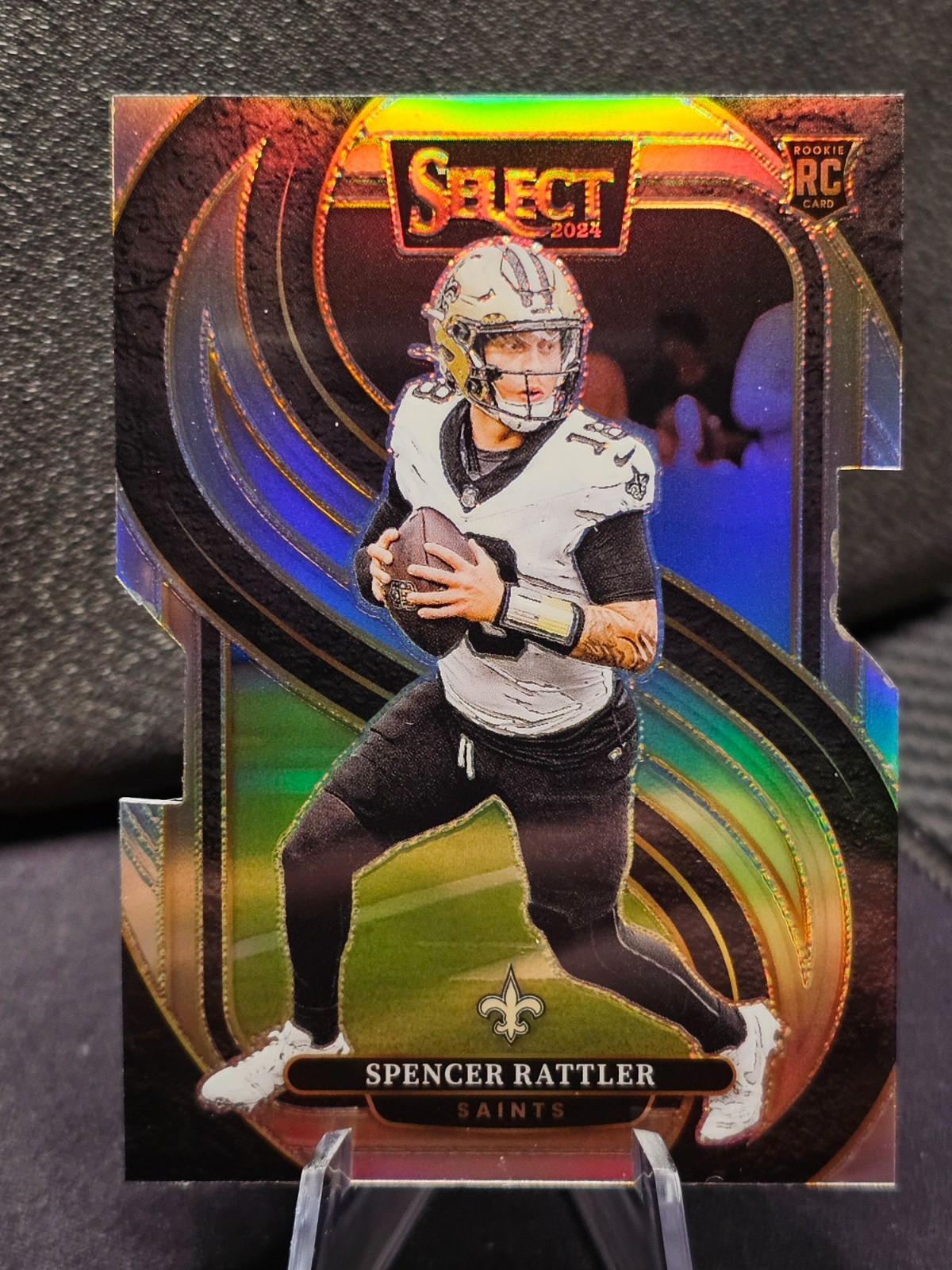 2024 Panini Select Premier Level Spencer Rattler #130 Silver Prizm Die-Cut (RC)