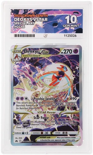 ACE 10   - Deoxys VSTAR - GG46/GG70 - Crown Zenith - Pokemon Special Art
