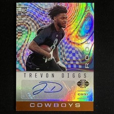 2020 Panini Illusions #RS15 Trevon Diggs Rookie Signs Orange