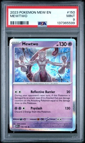 2023 POKEMON MEW EN-151 #150 MEWTWO PSA 9