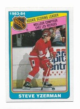 1984-85 OPC:#385 Steve Yzerman(Rookie Scoring Leader)