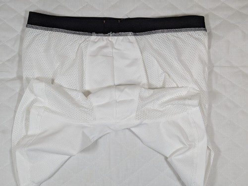 2 Pairs Vintage JOCKEY Go Mesh Mens White Mesh Boxer Pouch Briefs Trunk Size M  - Picture 13 of 13