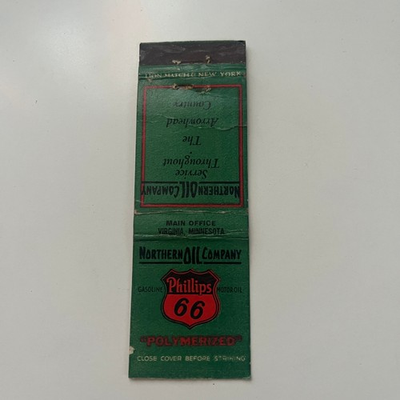 #ad Northern Oil Company Polymerized Virginia MN Vintage Matchbook Cover SMB32 4 $27.00