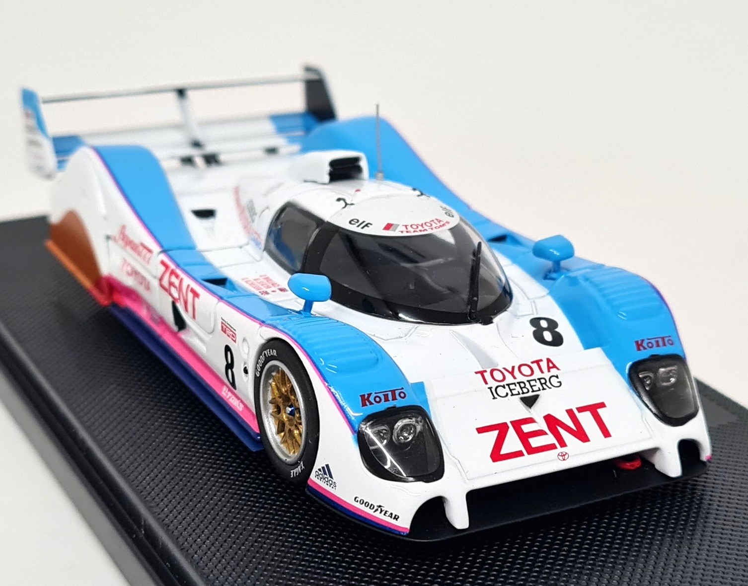 Ebbro 1/43 Toyota TS010 Zent 1992 #8 Le Mans 24H +Engine Diecast Scale Model Car