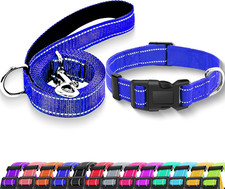 Reflective Dog Collar with Safety Locking Buckle, Adjustable Soft Breathable Nyl