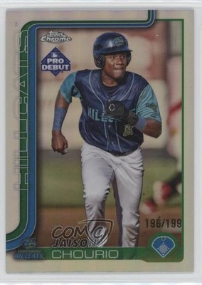 2025 Topps Pro Debut Chrome Refractor /199 Jaison Chourio #PDC-177 1n9c