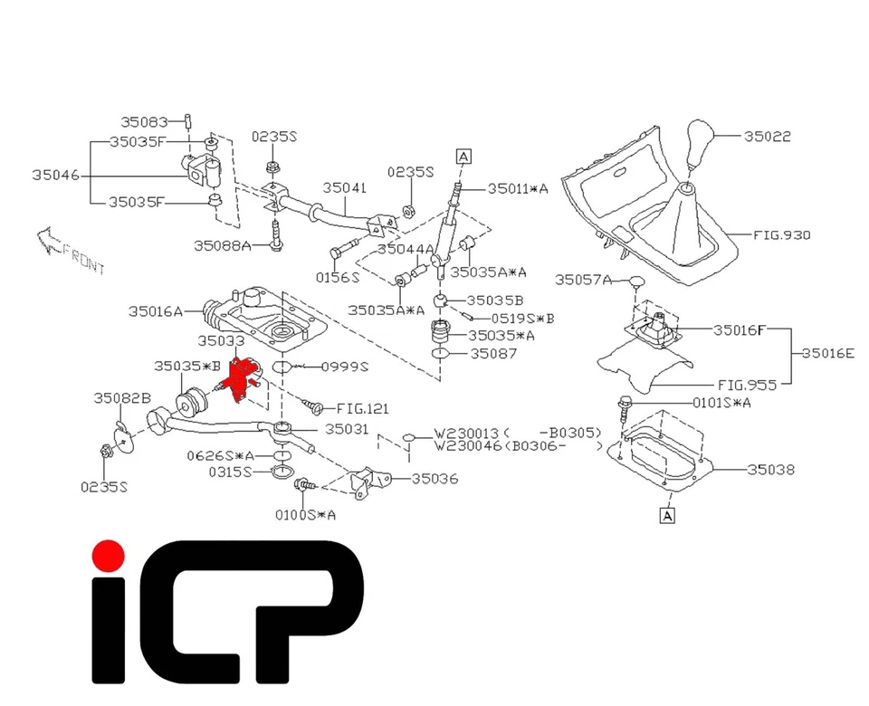 Genuine Gear Linkage Support Arm Bracket Fits: Subaru Impreza WRX STi 5 Speed - Image 2 of 2