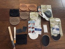 30 Pcs Rubber Heel Plates Shoe Patches Soles Tools DIY Shoe Repair Pads