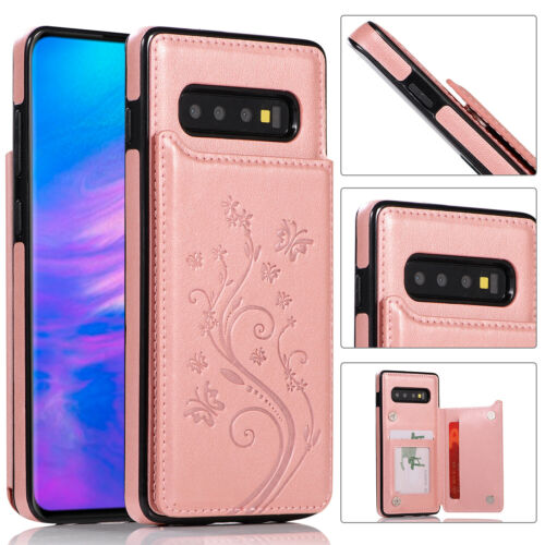 Case Cover For Samsung Galaxy S10 S9 S8 Plus S7 Magnetic Leather Wallet Phone - Picture 30 of 78