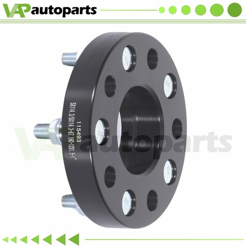 4Pcs 1" 5x4.5 5x114.3 Hubcentric Wheel Spacers For Hyundai Tucson Elantra 12x1.5 - Picture 8 of 12