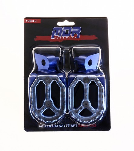 Husqvarna TE 300 2017 - 2020 Wide Foot Peg Foot Rest Pro Bite MDR Hardware Blue - Picture 2 of 2