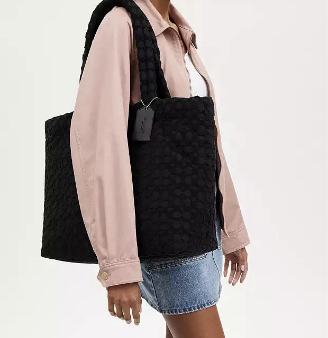 ★Coach★ terry shoulder bag CX214 SV/BK Coach Teri Shoulder Bag – Adjustable Crossbody in Signature