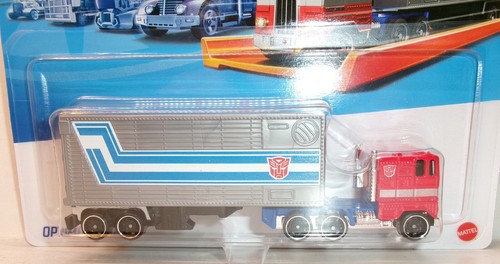 2024 HOT WHEELS 1:64 HW TRACK FLEET TRANSFORMERS RED OPTIMUS PRIME - Picture 2 of 13