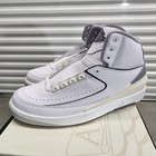 Air Jordan 2 White Cement Grey | Sail Black Men's Sneakers DR8884-100 sz 11