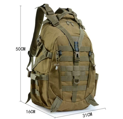 25L Outdoor Military Rucksack Hiking Camping Tactical Backpack Trekking Army Bag - Picture 7 of 18