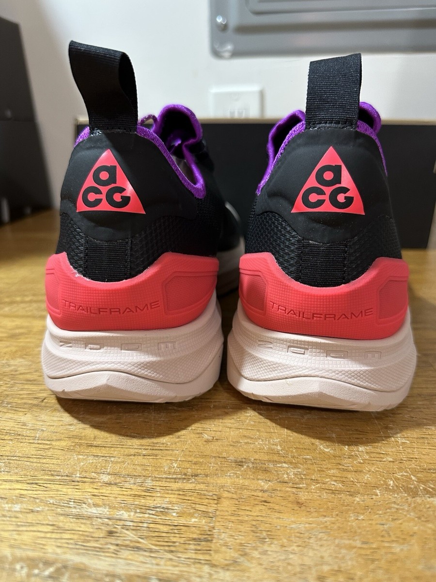 【 ACE】NIKE ACG Men's Size 11.5-Nike ACG Air Zoom AO Laser Crimson Black Purple
