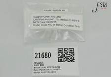 21680 LAM RESEARCH CENTERJET HIGHFLOW UNF (NEW) 15-118040-00