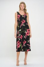 Jostar, Travel Knit Dress, long A-Line,Tank, Stretchy NO-IRON poly/span. 431m