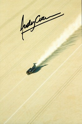Andy Green Signed 12x8 Photo Land Speed Autograph Memorabilia Signature + COA