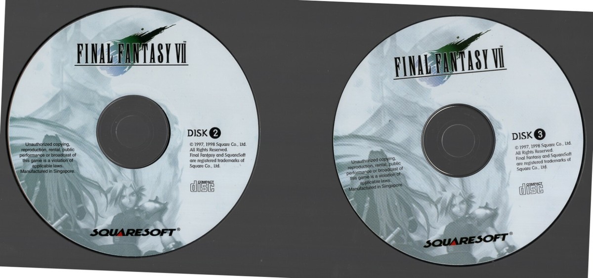 ファイナルファンタジーⅦ CD サイン入り Final Fantasy VII (PC game) 2000 Original Small Box | eBay