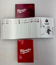Milwaukee Tools Deck of Playing Cards & FREE! Decal