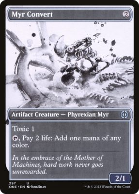 #ad Myr Convert Showcase Ichor Phyrexia: All Will Be One Magic MTG $1.55