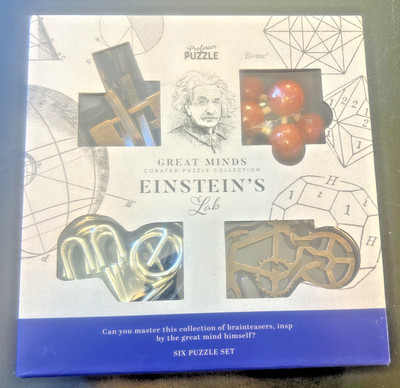 professor puzzle great minds einstein's lab. six puzzle set. made in china