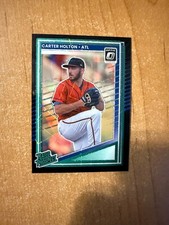 2025 Donruss Baseball - Carter Holton - #182 Optic Black Velocity Prizm #d 25/39