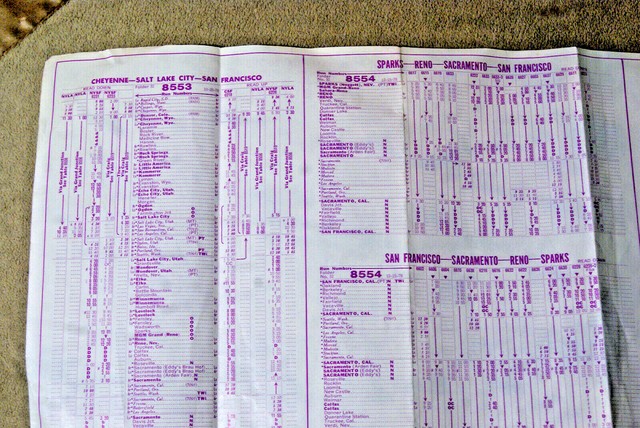 Trailways Bus Schedule 32 San Francisco April 29 1979 EBay