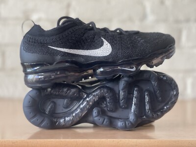 Nike Air VaporMax 2023 Flynit Black Sail Running Shoes DV6840-002 Women Size 7