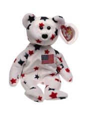 Ty Beanie Babies - Glory the Bear. DOB: 07-04-1997