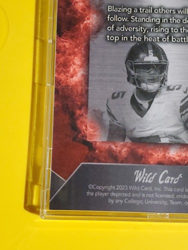 Tommy DeVito 2023 Wild Card Matte #RH-TD Rookie Heat RC SP #9/25 New York Giants - Picture 12 of 12
