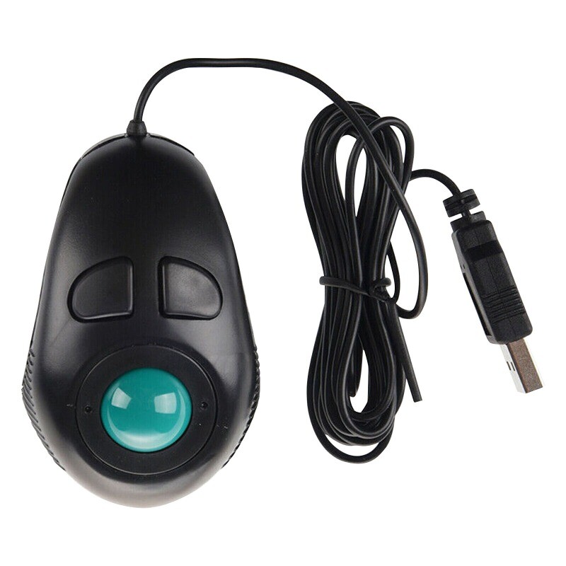NEW USB Wired Trackball Mouse Portable PC Laptop Finger Hand Held